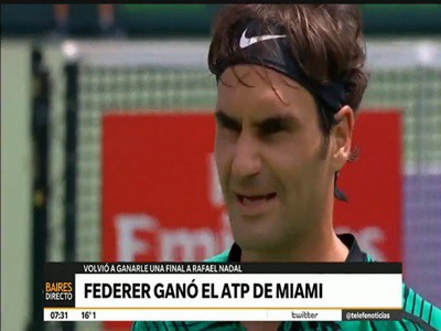 Federer eterno: volvió a ganarle a Nadal y se quedó con el Master 1000 de Miami