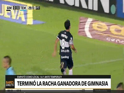Terminó la racha ganadora de Gimnasia