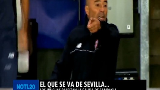 Los hinchas del Sevilla palpitan la salida de Sampaoli