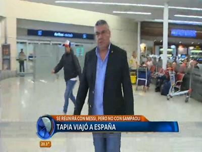Tapia llegó a España para encontrarse con Messi