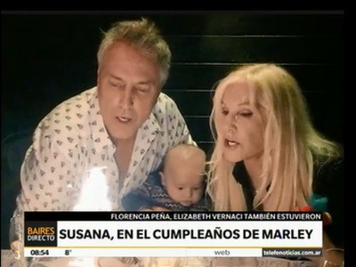 Susana en el cumpleaños de Marley