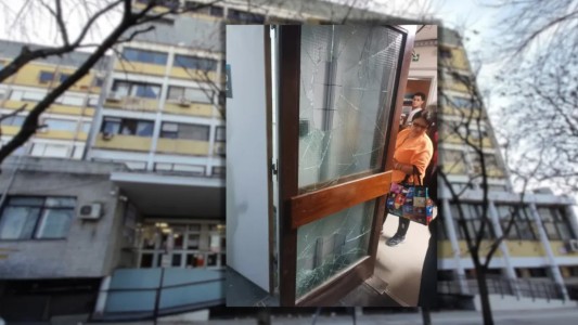 Relatos Salvajes en La Plata: rompió una ventana de vidrio porque tardaron mucho en atenderla
