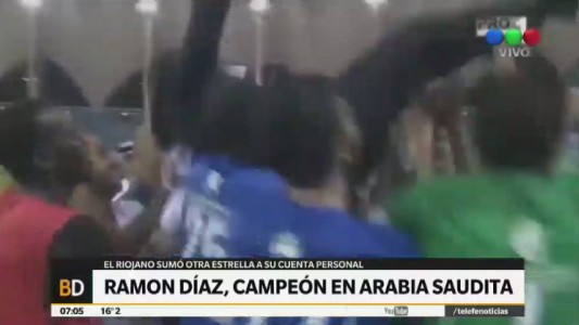 Ramón Díaz, campeón en Arabia Saudita