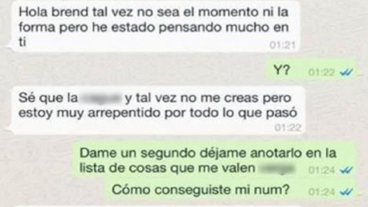 WhatsApp: el novio infiel que le pidió perdón a la novia y se volvió viral