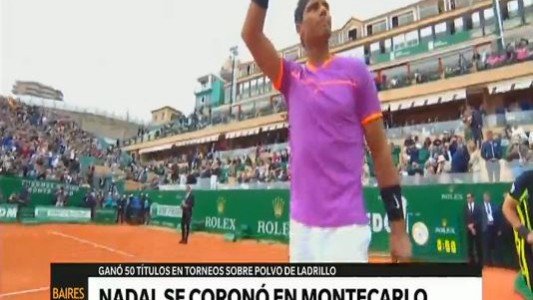 Nadal se coronó en Montecarlo