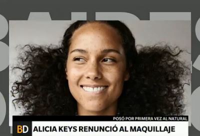 Alicia Keys renuncia al maquillaje