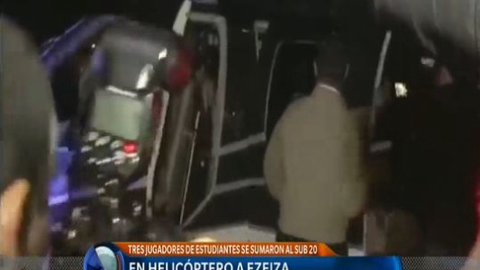 Los juveniles a Ezeiza, en helicóptero