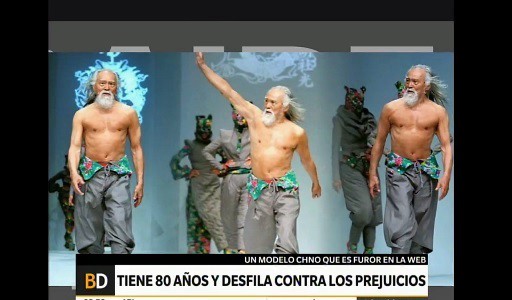 Modelo chino de 80 años revoluciona las pasarelas