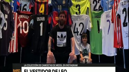 El vestidor de Leo Messi