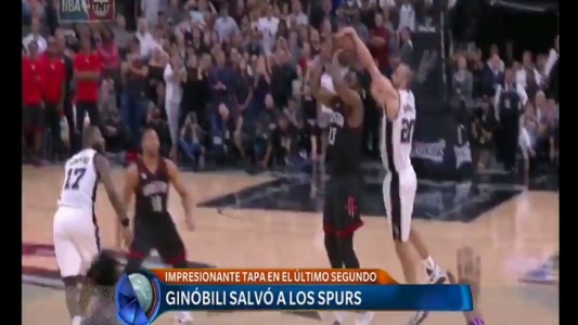 Ginóbili salvó a los Spurs