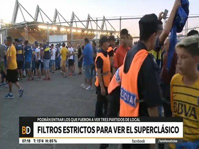 Un filtro de Boca para los socios que quieran ver el superclásico