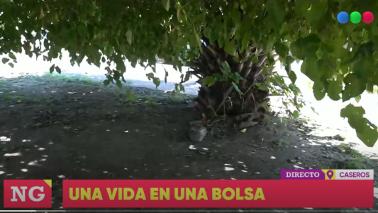Nene jugaba en una plaza y halló una bolsa con un bebé recién nacido adentro