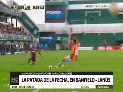 La patada de la fecha, en el Banfield - Lanús