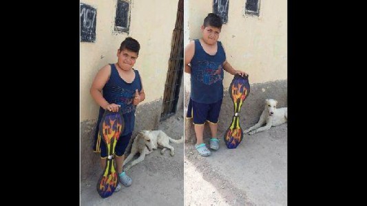 El nene que puso en venta su patineta para ayudar a un perro que estaba enfermo