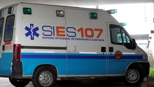 Un operario sufrió fracturas múltiples tras caer de una escalera en Rosario