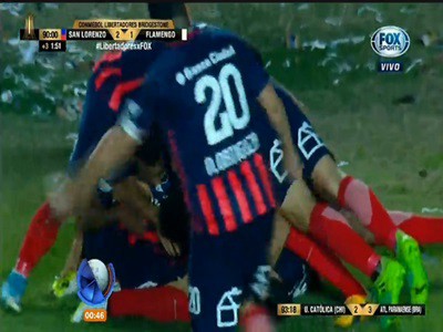 Con un gol sobre la hora, San Lorenzo pasó de ronda en la Libertadores