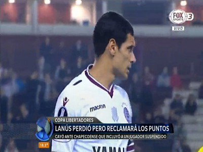 Lanús perdió de local con Chapecoense pero reclamará los puntos