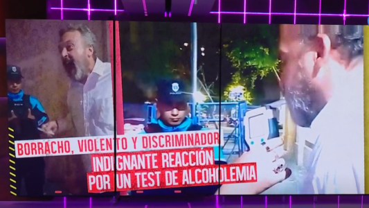 Estaba ebrio y armó un escándalo en un control de alcoholemia: graves insultos a los agentes