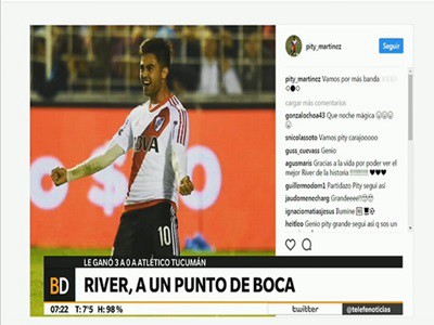 Los jugadores de River celebran en las redes sociales