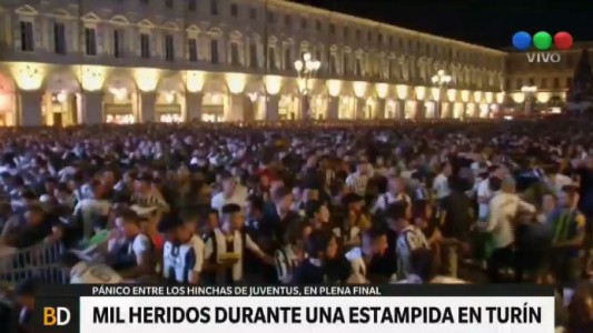 1.400 heridos por una avalancha de fans de Juventus