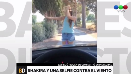 Selfie fallida: Piqué se ríe de Shakira