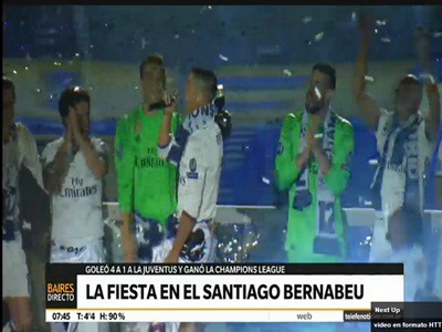 La fiesta en el Santiago Bernabeu