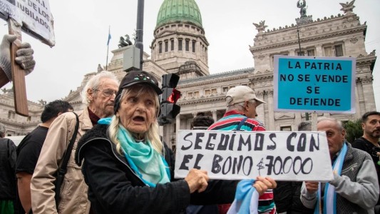 Congreso: nuevos incidentes en la marcha de jubilados