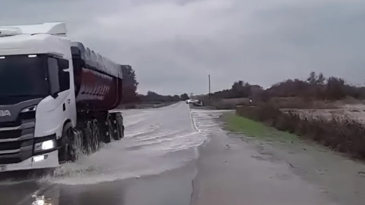 Colapsan las rutas 8 y 9 por el temporal: cortes totales y desvíos en varios tramos