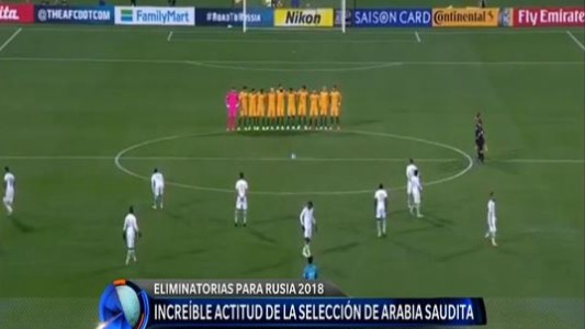 La selección árabe no quiso sumarse al minuto de silencio