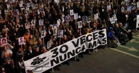 Marcha del silencio en Uruguay en reclamo de justicia por los desaparecidos