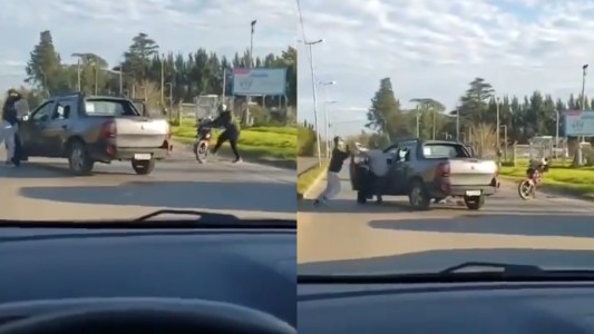 Salvaje pelea en Merlo: niños quedaron en medio de piñas y fierrazos