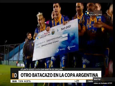 Otro batacazo en la Copa Argentina: Atlanta derrotó a San Martín de San Juan