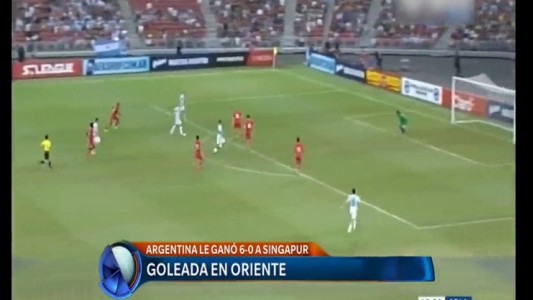 Argentina venció 6 a 0 a Singapur con un equipo alternativo y muy ofensivo