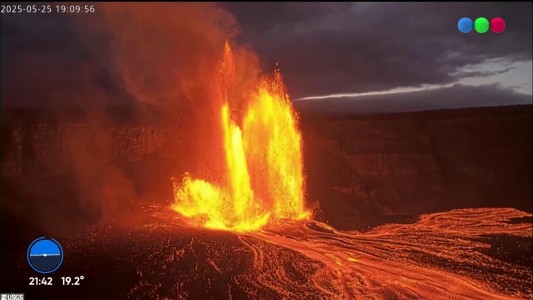 El volcán Kilauea entra en erupción en Hawái y lanzó columnas de lava de hasta 300 metros de altura