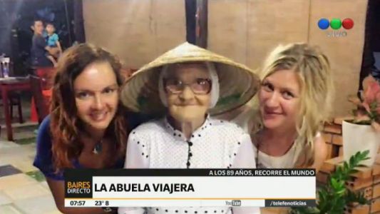 La abuela de 89 años que usa su jubilación para viajar por el mundo