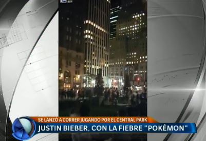 Justin Bieber, con la fiebre de Pokémon Go