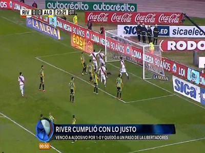 River se aseguró el pase a la Libertadores 2018 con un magro triunfo ante Aldosivi