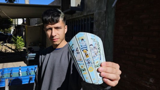 Las canilleras recicladas que llegaron a Messi: un sueño que nació en Rosario