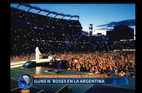 El 4 de agosto empiezan a vender las entradas para Guns´N Roses