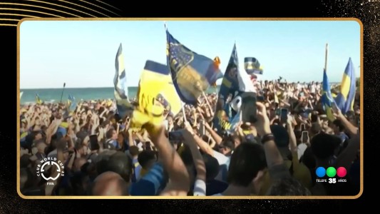Banderazo de hinchas de Boca en la playa de Miami