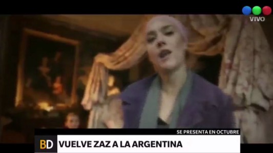 Vuelve Zaz a la Argentina