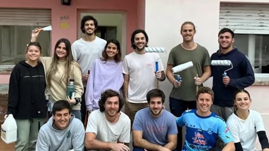 Te presento: "Chapa, pintura y corazón", el grupo solidario que le arregla hogares de chicos