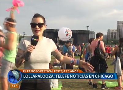 Lollapalooza: Telefe Noticias en Chicago
