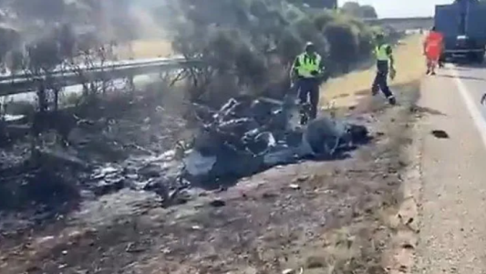 Así quedó el auto de Diogo Jota tras el trágico accidente