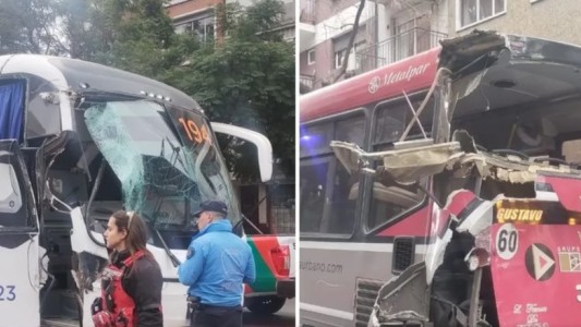 Choque entre dos colectivos en Belgrano: varios heridos y trasladados