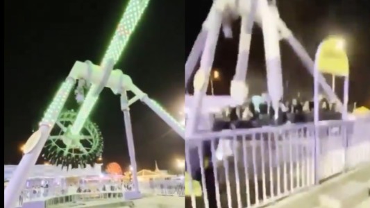 Terror en un parque de diversiones: se partió a la mitad una atracción y hay 23 heridos
