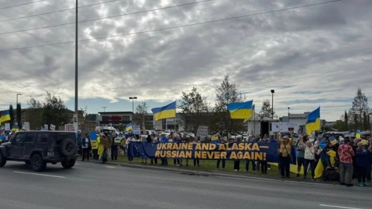 Alaska: manifestaciones de partidarios de Ucrania