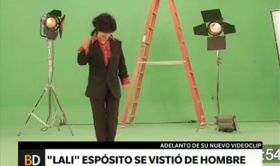 Lali Espósito se convirtió en hombre para un video