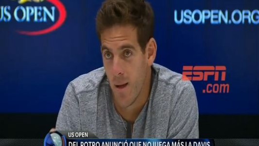 Del Potro: “Mi ciclo en la Davis está terminado”