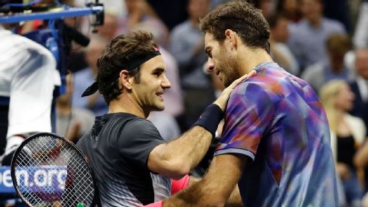 Federer elogió a Del Potro: "Me encontré con un tipo que fue mejor que yo"